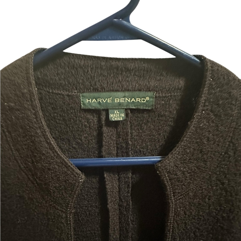 Harve Bernard 100% Wool Button Down Jacket Size Xl - image 2